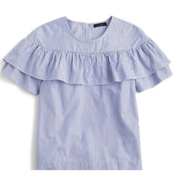 J.Crew Ruffled Edie Top - Picture 3 of 5